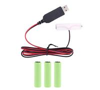 YUTNGYNG Éliminateurs De Batterie Câble d'alimentation USB Remplacer La Radio Remplacer AA