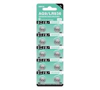 YUTNGYNG Pack De 10pcs / Feuille LR936 Batteries Bouton Alcalin 1 5 V Batterie Cellule Monnaie pour Les Calculatrices Et Les Appareils Photo Numériques LED Batterie Lampe Poche LED