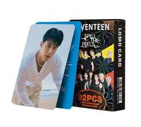 Yuto Seventeen Spill The Feels Lot de 92 cartes photo K-pop rectangulaires colorées et modernes 5,7 x 5,7 cm
