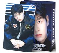 Yuto Stray Kids Lot de 127 cartes photo creuses Stray Kids pour la tournée mondiale dominante - Carte lomo - Cadeau - Cartes Lomo pour garçons et filles (Kim Seung-min)