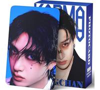 Yuto Stray Kids Lot de 127 cartes photo Stray Kids KARAMA - Cartes photo de tournée mondiale - Cartes lomo - Cadeau cartes lomo merchandising pour fans de Stray Kids garçons et filles (Bang Chan