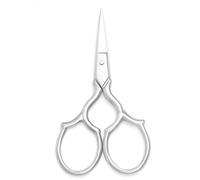 Yutoner Ciseaux de broderie pointus en acier inoxydable pour loisirs créatifs, travaux manuels, travaux d'aiguille, point de croix (argenté, 9,4 cm)