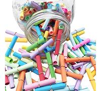 YUTOU Lot de 120 petites notes en vrac à écrire soi-même - Mélange coloré - Pour anniversaire d'enfant - Calendrier de l'Avent ou anniversaire - Couleur aléatoire