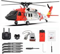 YUTT 1/47 F09-S RC Black Hawwk Helicopter, 2.4G 6CH Brushless Direct Drive RC Aircraft Model, 6G/3D Stunt Helicopter Model With Camera and GPS (RTF Edition)