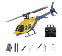 YUTT Hélicoptère A60 206 RC à l'échelle 1/42, stabilisation de classe 90 4CH 6G, maintien de l'altitude du flux optique, mini avion RC sans barre pour débutants