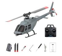 YUTT Hélicoptère A60 206 RC à l'échelle 1/42, stabilisation de classe 90 4CH 6G, maintien de l'altitude du flux optique, mini avion RC sans barre pour débutants