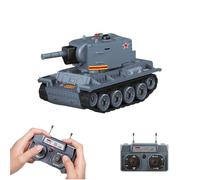 YUTT Mini char de combat RC 1/64, modèle de véhicule blindé militaire 2,4 G avec mode de combat infrarouge, tourelle rotative et entraînement de piste, jouet RC cadeau