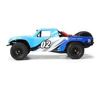 YUTT Voitures radiocommandées, OH32X02 1/32 RWD 2.4G RC Pont droit électrique tout-terrain modèle de camion court (version kit/bleu)