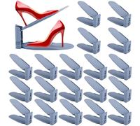 YUTUY 20PCS Support à Chaussures Réglables,Organisateur Chaussures Antidérapant,Rangement Chaussure Réglable à 3 Niveaux,Support Chaussure pour Stockage et Affichage Les Talons Hauts,Sport,Tongs