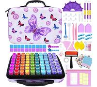 YUTUY Diamond painting accessoires,Boite Diamond Painting Rangement,70 Emplacements,Outils de Broderie Diamant pour DIY Craft avec Outils, Diamant Broderie Box,pour DIY Craft
