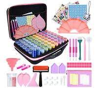 YUTUY Diamond painting accessoires,Boite Diamond Painting Rangement,Boîtes d'accessoires de Peinture au Diamant 5D,70 Emplacements,Outils de Broderie Diamant pour DIY Craft