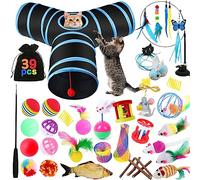 YUTUY Jouets Chat,39 pièces Kit Jouet Chats,Jouet pour Chat Animaux Domestiques Toys pour Chat Chaton Minou,Jouet Interactif pour Chat Jeux Chat