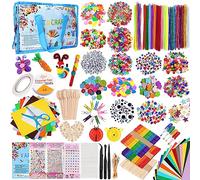 YUTUY Pipe Cleaners Crafts Set pour Enfants,Kit Bricolage Enfant,2650+ Pcs Set Activite Manuelle ,DIY Pompons Loisirs Creatifs avec Boules de Noël, , Plume