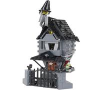 YUTVTNPUKM Bâtiment de la Maison hantée Blocs De Construction pour Halloween Maison HantéE d'halloween ModèLes Jouets Citrouilles FantôMes Et SorcièRes GarçOns Filles DéCoration d'halloween A