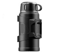 YUTVTNPUKM Grande Bouteille Thermos à Café De Voyage Isotherme Classique avec Tasse en Plastique Boisson Acier Inoxydable pour Vide SurdimensionnéEbouteille Isotherme en Acier Inoxydable De Grande C