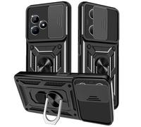 Yutwo Coque pour Realme C51 4G/Realme Note 50 4G, Coque Realme C51 4G/Realme Note 50 4G, Protection de la Caméra et Support à Bague Étui Antichoc Coque pour Realme C51 4G/Realme Note 50 4G -Noir