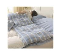 YUTZRIQP Drap de Sac de Couchage 1 2 Personnes Ultraléger Doublure de Sac de Couchage Drap de Voyage en Coton Portable pour Hôtel Auberge Camping(Sky Blue,120x210cm-47x82)
