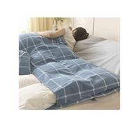 YUTZRIQP Drap de Sac de Couchage 1 2 Personnes Ultraléger Doublure de Sac de Couchage Drap de Voyage en Coton Portable pour Hôtel Auberge Camping(Plaid,160x210cm-63x82)