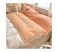YUTZRIQP Drap de Sac de Couchage Adulte en Coton 1 2 Personnes Drap de Voyage à Utiliser Seul ou dans Votre Sac de Couchage for Hôtel Camping(Orange,120x210cm-47x82)