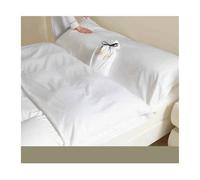 YUTZRIQP Drap de Sac de Couchage Coton Adulte 1 2 Personnes Draps de Camping, Draps de Voyage for Hôtel, Couleur Unie, Drap d'hôtel Léger(White,80x210cm-31x82)