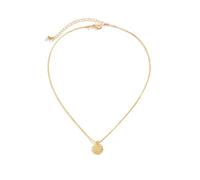 YUUAMYXTF Collier bohème Chaîne simple avec pendentif à pièces de monnaie Hommes Tendance rouette couleur dorée mode sur col accessoires de cou cadeau masculin