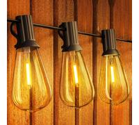 Yuucio Guirlande Lumineuse 18M ST38 Secteur,IP44,Incassable 2700K