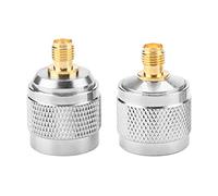 Yuuga Connecteurs, 2pcs Type N Mâle vers SMA Femelle Connecteur RF Adaptateur Coaxial Convertisseur de Test