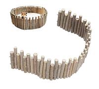 YUUGAA Clôture et pont en bois naturel pour hamsters, rats et petits animaux 40 cm
