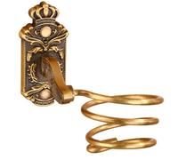 YuuHeeER Support mural en aluminium soufflé antique à suspendre pour sèche-cheveux Doré