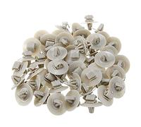 Yuuinnter 100 PièCes Clips pour Kangoo Trafic Primastar Opel Vivaro Moulage LatéRal de Trafic Protection InféRieure Garniture de Porte