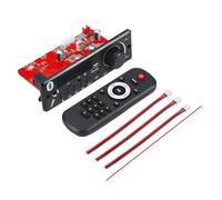 Yuuinnter Amplificateur 160 W Bluetooth 5.0 DIY Carte DéCodeur MP3 Lecteur Audio 12 V Lecteur MP3 Module Radio FM de Voiture TF USB Enregistrement Microphone (A)