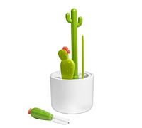 Yuuinnter Brosse à Bouteille Cactus, Brosse à Paille, Ensemble de Brosses de Nettoyage Multifonctions, Nettoyage Plein Angle