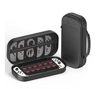 YUULNMOP Carrying Case Compatible for Switch 2,Portable Travel Storage Bag Protective Hard Shell for Switch 2 Protector Accessories,Large Capacity 10 Game Card Slots (Black Large Size)