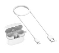 YUULNMOP Étui de chargement compatible avec Samsung Galaxy Buds3 Pro R630, sans fil de type C, chargeur rapide, boîte de charge avec câble de charge pour écouteurs Samsung Buds 3 Pro R630 (blanc)