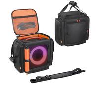 YUULNMOP Étui de transport de protection compatible avec haut-parleur JBL Partybox Encore Essential/Essential 2, sac de rangement portable étanche avec micro et accessoire de câble, poignée rembourrée
