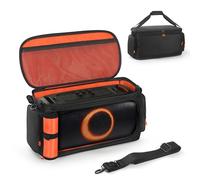 YUULNMOP Étui de transport pour haut-parleur JBL PartyBox On The Go 2 et essentiel, sac de rangement de protection avec poches pour micro et accessoires, bandoulière réglable et poignée pour fête en