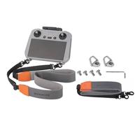 YUULNMOP Lanière tour de cou compatible avec télécommande DJI RC/RC2/RC PRO/RC PRO2/RC PLUS/RC PLUS 2, bandoulière en cuir synthétique souple anti-stress avec boucle crochet - Accessoires pour drone