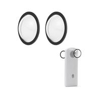 YUULNMOP Lot de 2 coques de protection pour objectif Ricoh Theta SC2/S/V, autocollants PC pour Ricoh Theta SC2, accessoires pour appareil photo Ricoh Theta SC2, anti-rayures et haute transparence