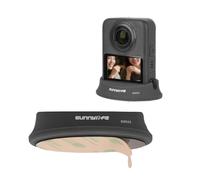 YUULNMOP Support de base de caméra en silicone compatible avec DJI OSMO 360, adhésif pour tableau de bord de voiture et support de bureau antidérapant, support de charge vertical pour accessoires de