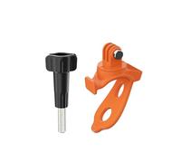YUULNMOP Support de fixation flexible et fixe pour DJI Osmo Action 5 Pro, rotation à 360 °, support de caméra pour guidon de vélo, moto (orange)