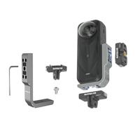 YUULNMOP Support de prise de vue vertical horizontal en forme de L amélioré compatible avec Insta360 X5 X4, adaptateur de montage magnétique à dégagement rapide avec trou de vis de 6,35 mm et