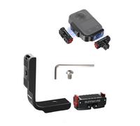 YUULNMOP Support en aluminium en forme de L avec adaptateur de montage magnétique à dégagement rapide compatible avec DJI OSMO 360, vis 1/4 et pince pliable pour prise de vue horizontale/verticale