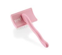 YUUP! - PINKBRUSH MINI Brosse chien poil long et chat, carde professionnel à dents longues et haute densité, accessoires toilettage