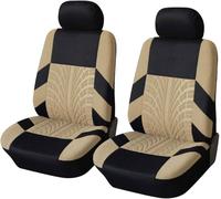 YUUSA Housse Siege Voiture pour Peugeot Partner/Partner Tepee/Partner Electric/e-Partner, Universel Avant Siège Confortable Antidérapant Protection Housses de Siège,A Beige