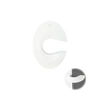 YUUSIKCO 1 Pieza Puerta Anti Clip Protector, Tope Puerta Clip Protector, Tope Puerta, Manija Puerta Protector, Niño Bebé, Tope Puerta Espuma Protector, Blanco