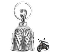 YUUSIKCO 1 Pieza Timbre Guardián Motocicleta, Timbre Bicicleta, Timbre Protector Angel Riding Bell, Llavero Timbre Motocicleta, Bendición de la Paz, Lucky Charms