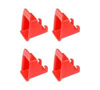 YUUSIKCO 4 ayudas de inserción para sillas de coche, sistema de sujeción para sillas de coche, sujeción para portabebés, sujeción para sillas de coche para conector ISOFIX, rojo