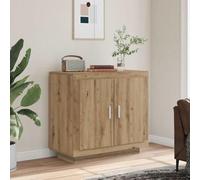 YuuSsea Buffet artisanal en chêne 80 x 40 x 75 cm - En bois - Avec espace de rangement - Style ferme - Commode de couloir - Matériau robuste - Polyvalent