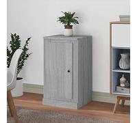 YuuSsea Buffet gris Sonoma - 37,5 x 35,5 x 67,5 cm - En matériau dérivé du bois - Robuste - Avec espace de rangement - Commode polyvalente pour salon, couloir