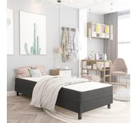 YuuSsea Cadre de lit à sommier tapissier en tissu gris 100 x 200 cm, meuble de chambre robuste, cadre de lit durable pour plus de confort et d'élégance, montage facile, design moderne